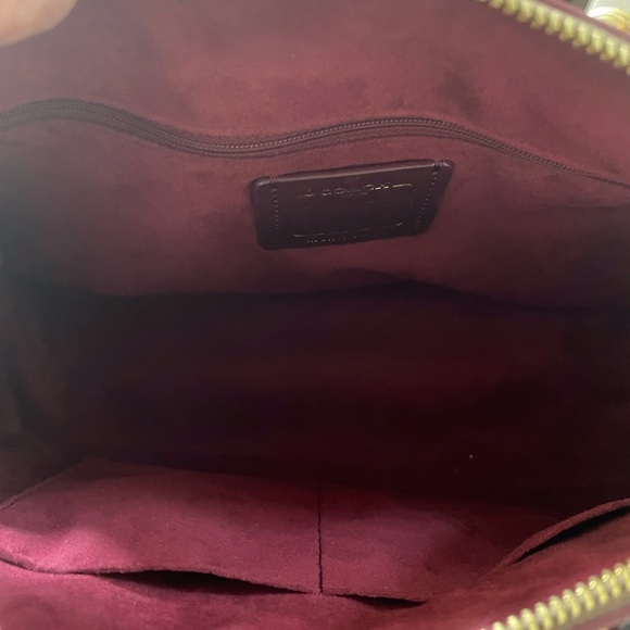 COACH Signature Sierra Satchel Bag Handbag with Exotic Mixed Trim - Picture 3 of 7